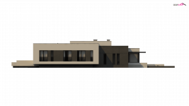 Elewacja projektu Zx141 - 3 - wersja lustrzana