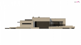 Elewacja projektu Zx141 - 4 - wersja lustrzana