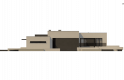 Projekt domu parterowego Zx141 - elewacja 4