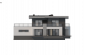 Projekt domu piętrowego Zx139 - elewacja 4
