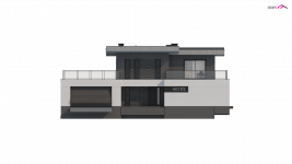 Elewacja projektu Zx139 - 1 - wersja lustrzana