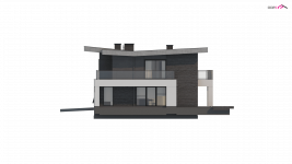 Elewacja projektu Zx139 - 2 - wersja lustrzana