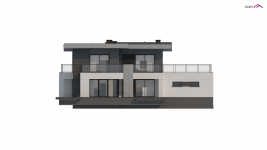 Elewacja projektu Zx139 - 4 - wersja lustrzana