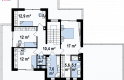 Projekt domu piętrowego Zx139 - rzut piętra