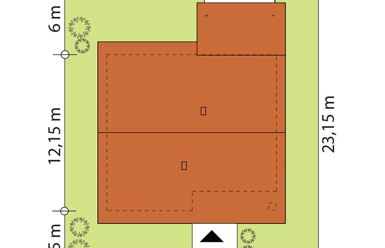 Projekt domu jednorodzinnego Celio - Usytuowanie