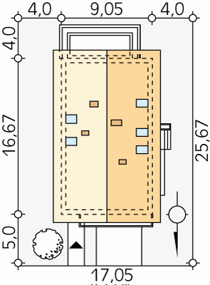 Usytuowanie budynku Amarylis 3