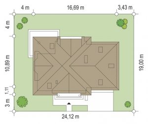 Usytuowanie budynku Willa Julia 2 (660)