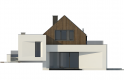 Projekt domu jednorodzinnego Zx145 - elewacja 2