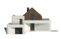 Projekt domu jednorodzinnego Zx145 - elewacja 1