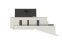 Projekt domu jednorodzinnego Zx145 - elewacja 3