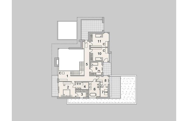 Projekt domu szkieletowego LK&1258 - piętro