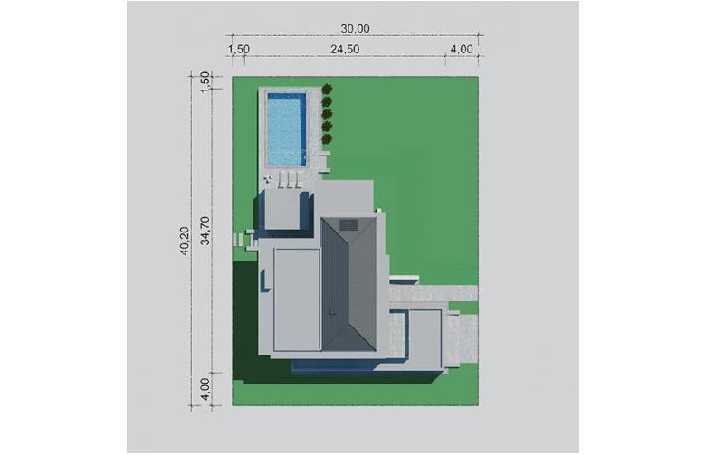 Projekt domu szkieletowego LK&1258 - Usytuowanie