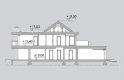 Projekt domu szkieletowego LK&1258 - przekrój 1