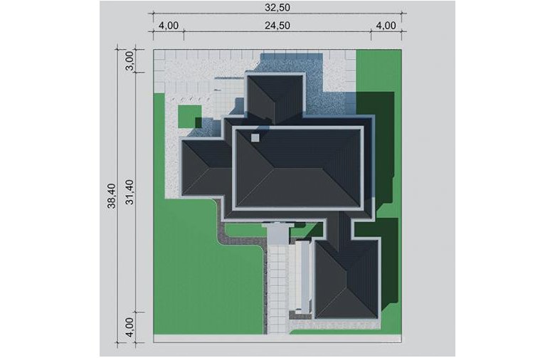 Projekt domu szkieletowego LK&1259 - Usytuowanie