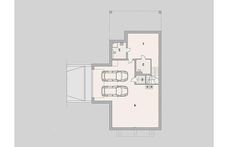 Projekt domu wielorodzinnego LK&1271 - piwnica