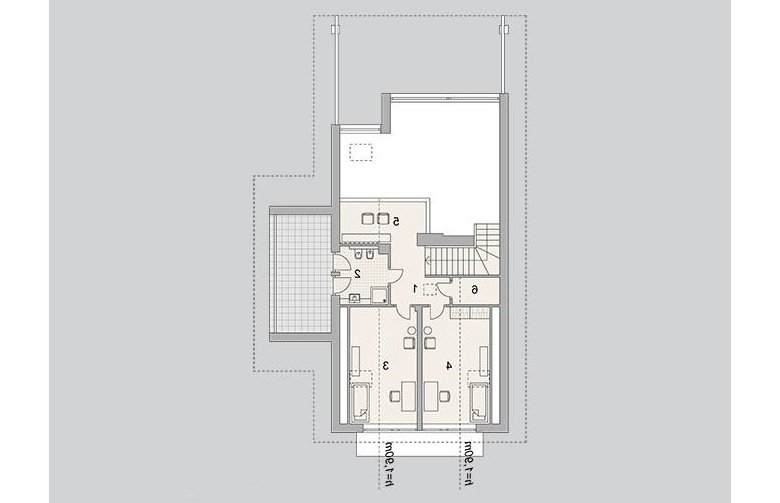 Projekt domu wielorodzinnego LK&1271 - poddasze