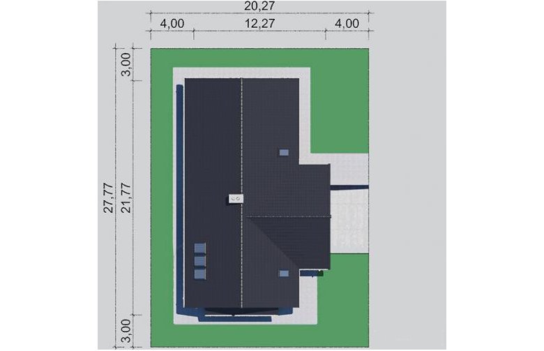 Projekt domu wielorodzinnego LK&1271 - Usytuowanie