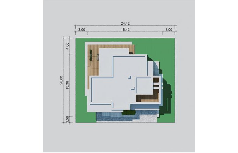 Projekt domu szkieletowego LK&1263 - Usytuowanie