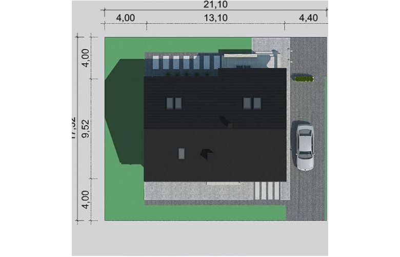 Projekt domu parterowego LK&1273 - Usytuowanie