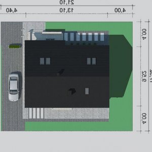 Usytuowanie budynku LK&1273 w wersji lustrzanej