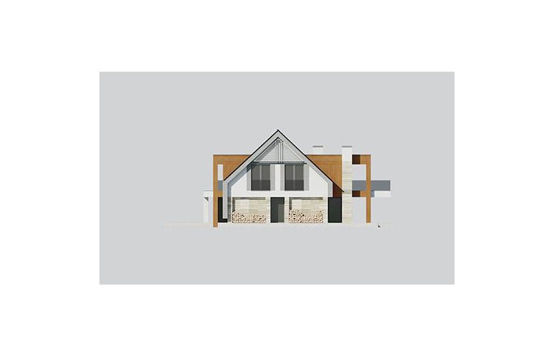 Projekt domu z poddaszem LK&1284 - elewacja 1