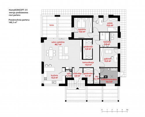 Rzut projektu Homekoncept 39