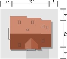 Usytuowanie budynku NATURA w wersji lustrzanej