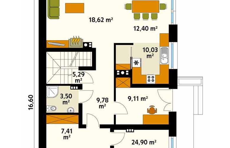 Projekt domu jednorodzinnego Amarylis 4 - 