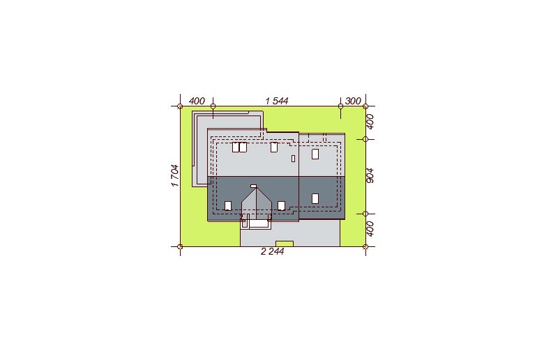 Projekt domu jednorodzinnego Kendra XS 2M - Usytuowanie