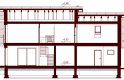 Projekt domu jednorodzinnego Kendra XS 2M - przekrój 2