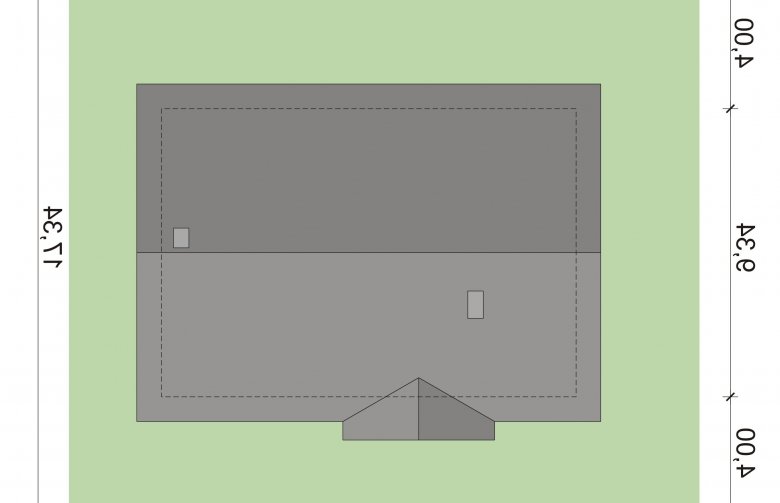 Projekt domu jednorodzinnego Synezjusz 3 - Usytuowanie - wersja lustrzana