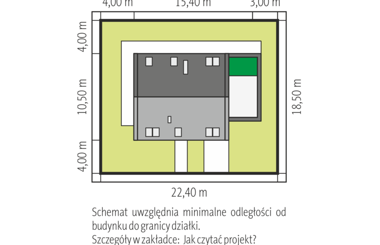 Projekt domu jednorodzinnego Sam G1 - Usytuowanie