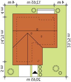 Usytuowanie budynku Loro 2 w wersji lustrzanej