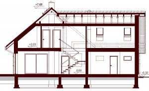 Przekrój projektu Noelia Modern 2M