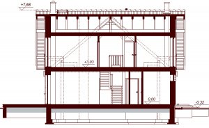 Przekrój projektu Noelia Modern 2M