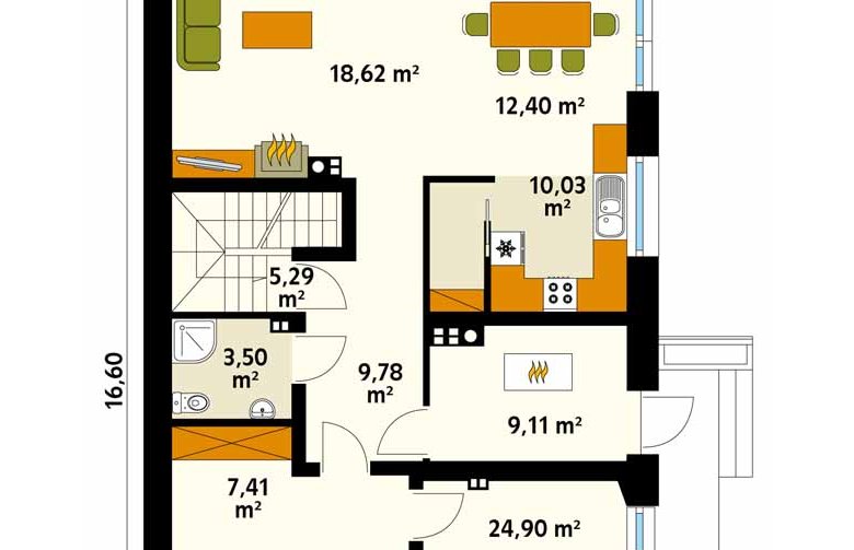 Projekt domu jednorodzinnego Amarylis 6 - 