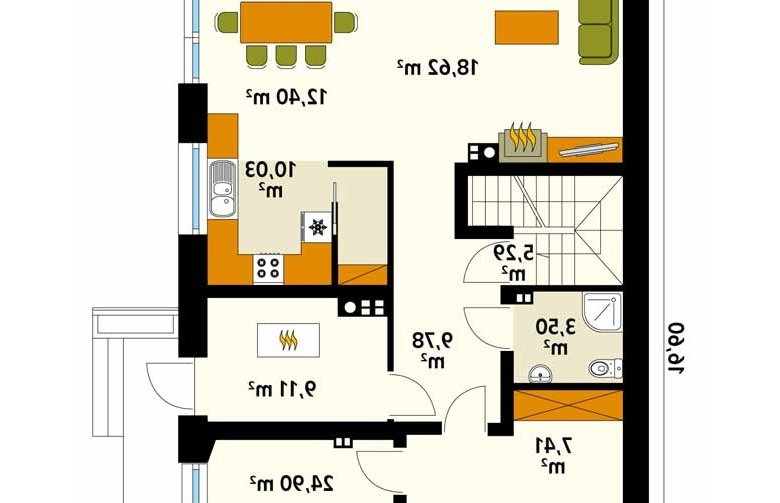 Projekt domu jednorodzinnego Amarylis 6 - 