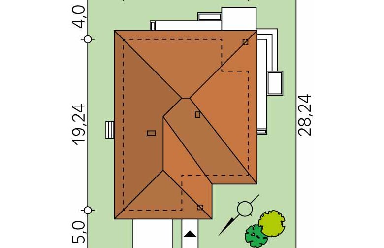 Projekt domu jednorodzinnego Ariel 5 - Usytuowanie