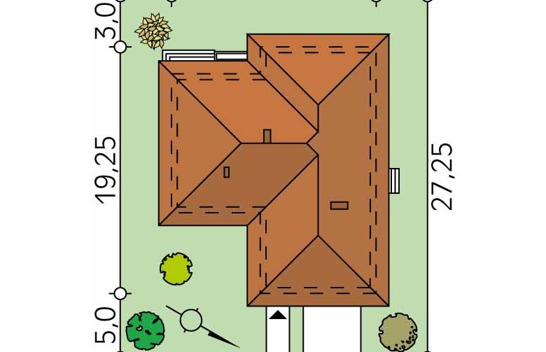 Projekt domu nowoczesnego Ambrozja 8 - Usytuowanie