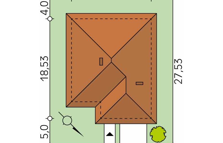 Projekt domu jednorodzinnego Decyma 9 - Usytuowanie