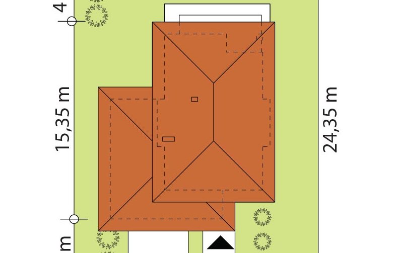 Projekt domu jednorodzinnego Karat 2 - Usytuowanie