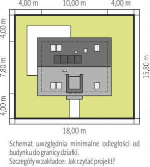 Usytuowanie budynku Witek II