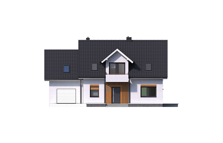 Projekt domu jednorodzinnego Katrina (mała) G1 - elewacja 1
