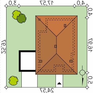 Usytuowanie budynku Feniks w wersji lustrzanej