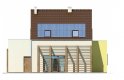 Projekt domu jednorodzinnego EKOOSTOJA - elewacja 3