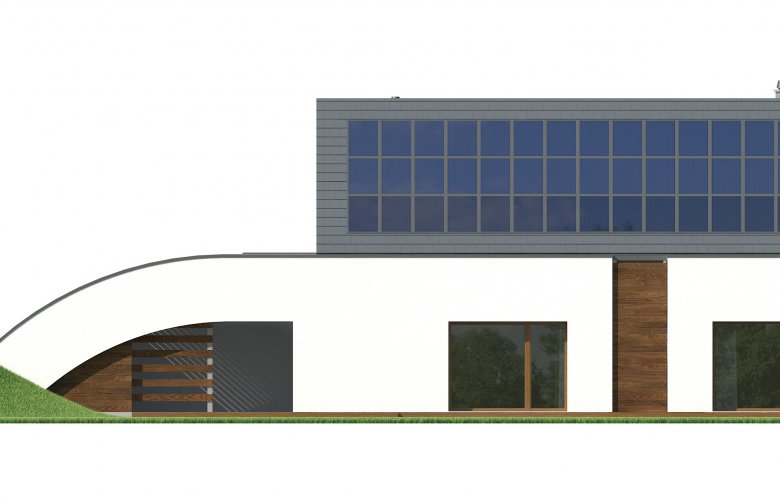Projekt domu jednorodzinnego MAJA - elewacja 3