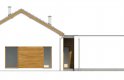 Projekt domu jednorodzinnego NISKI - elewacja 4