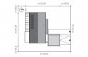 Projekt domu jednorodzinnego NISKI - usytuowanie - wersja lustrzana