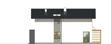 Elewacja projektu PROSTY - 2 - wersja lustrzana