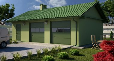 Projekt domu G28 - Budynek garażowo - gospodarczy